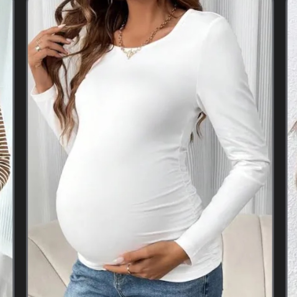 4 long sleeve maternity t-shirts
